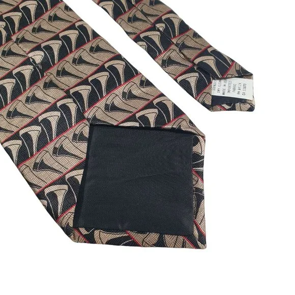 RM Sport Striped Tees 1996 Mens Necktie Tie Golf Sport Ralph Marlin Work Dad - Picture 5 of 5